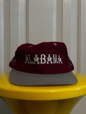 Maroon Alabama Snapback w/ Gray Brim and Embroidered Logo